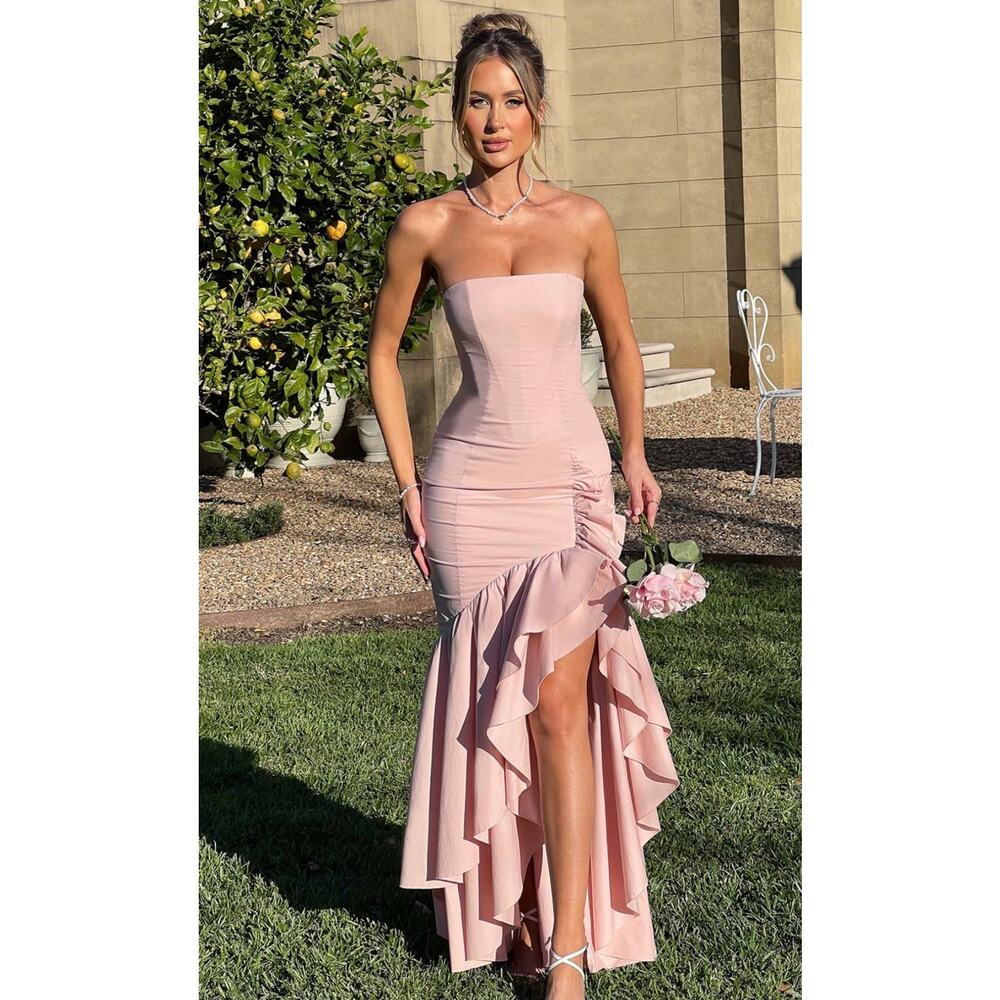 NEW Babyboo Angelina Maxi Dress Blush Size Medium